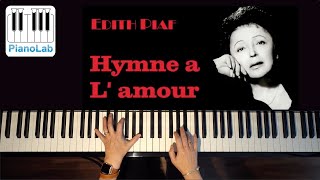 Hymne à lamour  Edith Piaf  Piano Cover  HD [upl. by Drusy81]