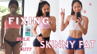 HOW TO FIX BEING SKINNY FAT  Build Muscle amp Lose Fat  Should You Cut or Bulk First [upl. by Isidoro]