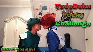 TodoDeku Pocky Challenge BNHA Cosplay [upl. by Nosnevets]