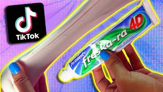 Probando recetas de Slime TikTok Sin bórax 2  Supermanualidades [upl. by Marie-Jeanne]