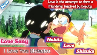 Nobita Love Shizuka  Doraemon Version  Love Story   Animated Music Video [upl. by Lativa409]