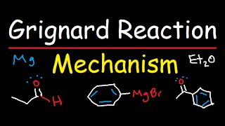 Grignard Reagent Synthesis Reaction Mechanism  Organic Chemistry [upl. by Anelim]