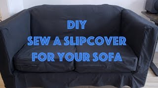 How To Sew a Slipcover for a Sofa [upl. by Nolyar]