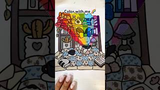 Creative Rainbow coloring ✨🌈 shorts asmr [upl. by Daukas]