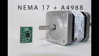 How to Drive Nema 17 stepper motor using A4988 Driver [upl. by Iliak792]