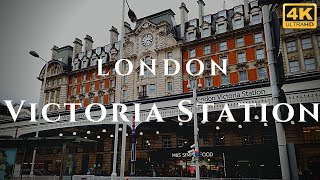 London Victoria Station Walk Through England 4K [upl. by Warring110]