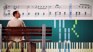 Forrest Gump  Main Title Feather Theme  Piano Tutorial  SHEETS [upl. by Eudoxia]