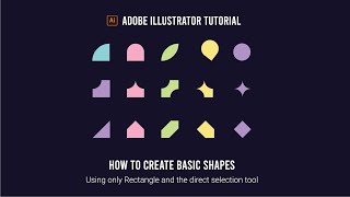 How to create basic shapes in Adobe Illustrator [upl. by Tresa]