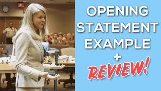 Opening Statement Example  Review Tips INCLUDED [upl. by Walt]