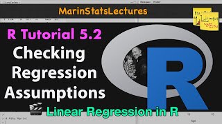 Checking Linear Regression Assumptions in R  R Tutorial 52  MarinStatsLectures [upl. by Terpstra]