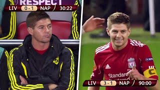 The Day Gerrard Substituted amp Scored a Hattrick vs Napoli [upl. by Akerboom]