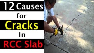 12 main Causes of Cracks in RCC Slabs [upl. by Rollecnahc]