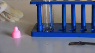 Experiment 5 Formaldehyde and potassium permanganate reaction [upl. by Anaiv]