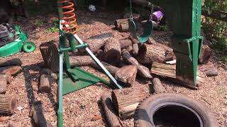 DIY homemade log splitter [upl. by Paderna]