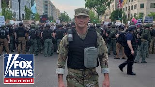 Pete Hegseth deploys with DC National Guard amid protests [upl. by Antonino195]