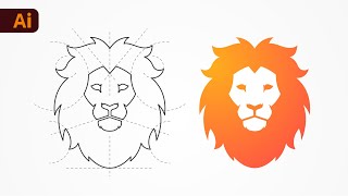 Adobe Illustrator Tutorial  How to Create a Logo from Start to Finish [upl. by Ailsun]