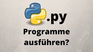 Python Programme ausführen Tutorial deutsch [upl. by Durware176]