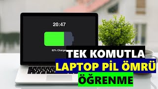 Laptop Batarya Sağlığı Ölçme  Pil Yüzde Kaç Ömrü Kaldı Ölçme  Tek Komutla [upl. by Iturhs100]