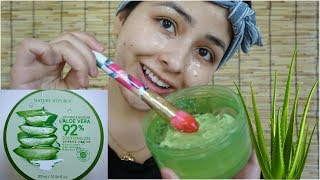 Nature Republic Aloe Vera Soothing Gel FIRST IMPRESSIONS [upl. by Sobel848]