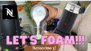 How To Foam Milk With Aeroccino 3 Make Coffee With Foam Tips amp Tricks  Easy Foamed Latte Recipe [upl. by Zantos402]