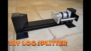 DIY LOG SPLITTER made out of scrap metal [upl. by Ehcsrop462]