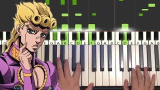 Giornos Theme Piano Tutorial Lesson [upl. by Blase]