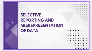 Selective reporting and misrepresentation of data [upl. by Yolane]