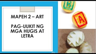 MAPEH 2 – ARTs PAG UUKIT NG MGA HUGIS AT LETRA [upl. by Ellerrad77]