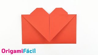 💌 Sobre Corazón de papel fácil paso a paso [upl. by Dalia]