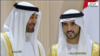 Dubai royal wedding Sheikh Hamdan فزاع FAZZA  amp brothers celebrate with UAE Rulers 6062019 [upl. by Reave589]