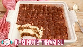 Easy 10 Minute Tiramisu  Bigger Bolder Baking [upl. by Ahsrav312]