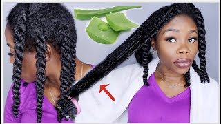 3 WAYS TO USE ALOE VERA FOR EXTREME HAIR GROWTH  MOISTURIZE DETANGLE PREPOO [upl. by Ordnassela]