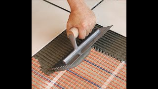 How to Install a SunTouch Electric Floor Heating Mat [upl. by Eytak]