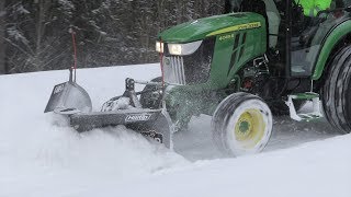 Hilltip Snowstriker™ compact tractor snow plow [upl. by Becka]