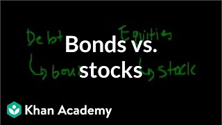 Bonds vs stocks  Stocks and bonds  Finance amp Capital Markets  Khan Academy [upl. by Clancy]