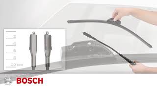 Pinch Tab Connection  How to Install Bosch Spectrum DirectFit Beam Wiper Blades [upl. by Airetak]