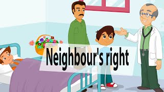 Neighbours right  Islamic cartoon for kids [upl. by Aneehsar]