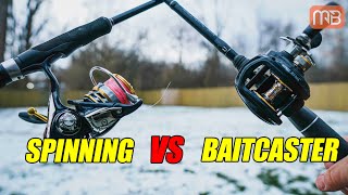 Spinning Rod Vs Baitcasting Setup Fishing Rod Basics [upl. by Clifford]