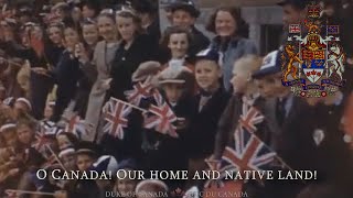 National Anthem of Canada Retro version O Canada pre1980 lyrics [upl. by Acinomal]