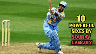 10 Powerful Sixes by Sourav Ganguly  When Dada is On Beast Mode [upl. by Laurentia]