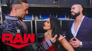 Zelina Vega walks out on Andrade amp Angel Garza Raw Sept 14 2020 [upl. by Ioves]