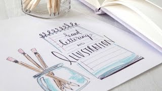 Hand Lettering  Illustration for Beginners [upl. by Ahsiakal563]