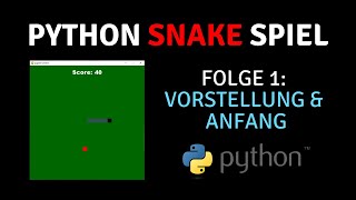 Ein Spiel programmieren mit Python  Snake 1  Python 37 [upl. by Cyrus]