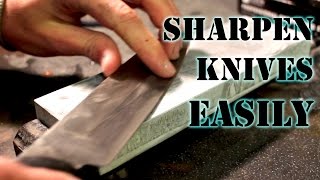 How to Sharpen a Knife to Razor Sharp Using Whetstones [upl. by Annawoj692]