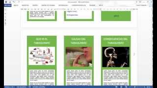 CÓMO HACER UN TRÍPTICO EN WORD [upl. by Arrekahs114]