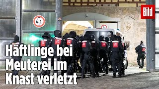 Gefängnismeuterei Polizei stürmt Knast in Thüringen  JVA Untermaßfeld [upl. by Willumsen]