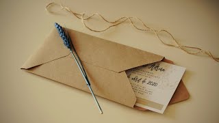 Cómo hacer un sobre para tu invitación 💌 DIY [upl. by Wallache]